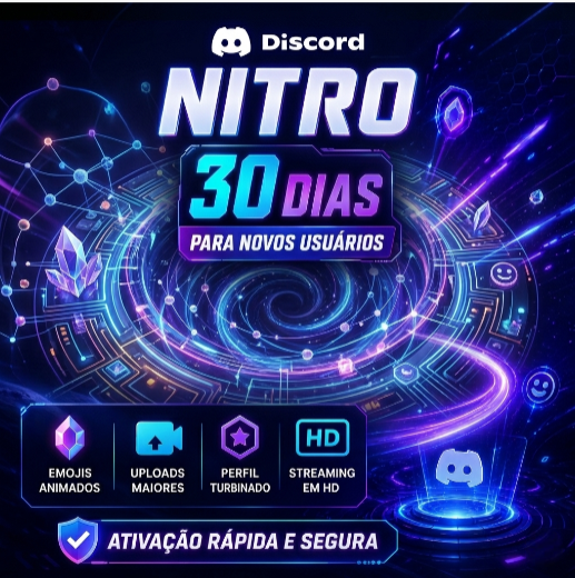 Discord Nitro -  30 Dias - Para Novos Usuarios