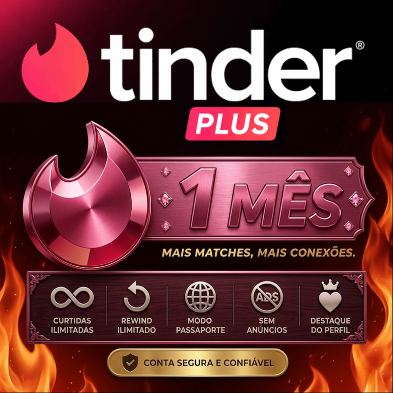 Tinder Plus 1 Mês