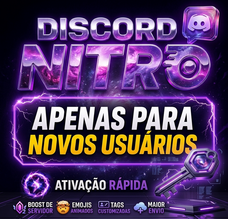 Discord Nitro 1 Mês | Exclusivo para Novos Usuários