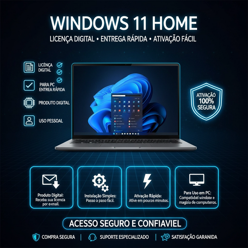 Windows 11 Home - Licença Digital